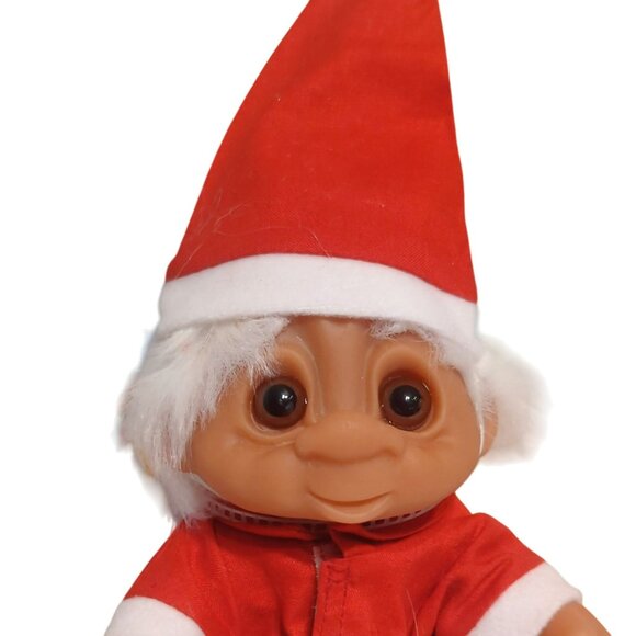 Vintage Troll Doll In Santa Suit 7-Inches Original Packaging 60325 1988 Dam - Picture 2 of 4